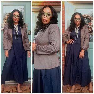 Plaid Blazer- Bx091725